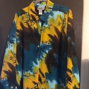 ‘Brylane Woman’ Button Down Shirt(Plus)